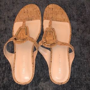 The Limited Cork Wedge Sandals
